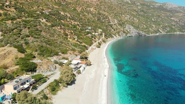 The beach Korasida in Evia, Greece