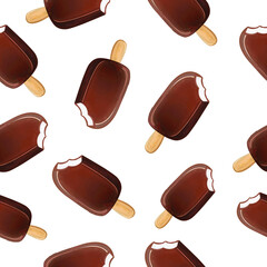 pattern, ice cream pattern, ice cream, chocolate, chocolate pattern, patterns, ornament, food, food pattern, eat, notebook icon, icon, textile