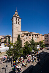 Fototapeta premium Iglesia de Santa María la Mayor, Inca, Mallorca, balearic islands, spain, europe