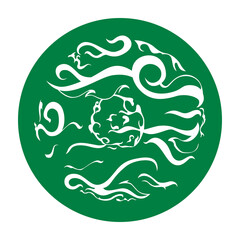 elements game icon circle symbol collection