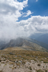 Landscape of Rila mountain near Musala peak, Bulgaria