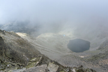 Landscape of Rila mountain near Musala peak, Bulgaria