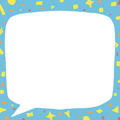 social media border frame decoration design fantasy