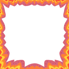 social media border frame decoration design fantasy