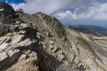 Landscape of Rila mountain near Musala peak, Bulgaria
