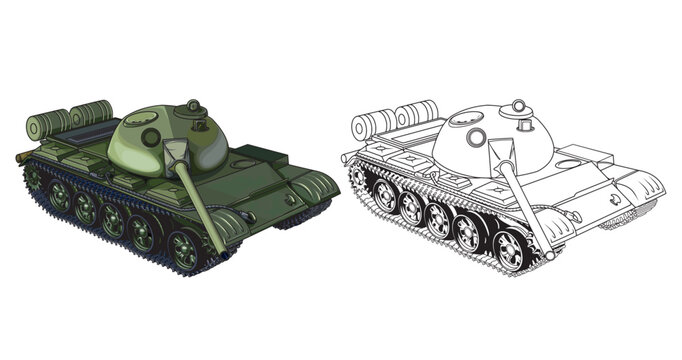 tank isolated on white