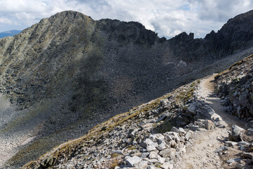 Landscape of Rila mountain near Musala peak, Bulgaria