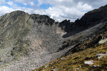 Landscape of Rila mountain near Musala peak, Bulgaria