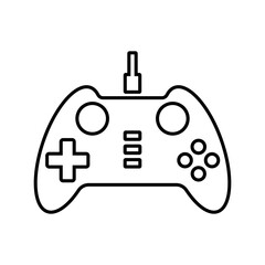 Controller, gamepad, joypad line icon. Outline vector.