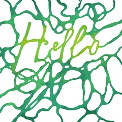 pattern abstract graphics gradient lettering hello