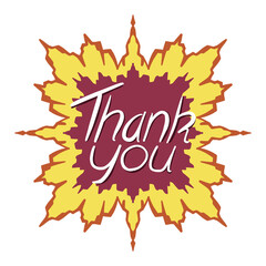 thank you card frame design element