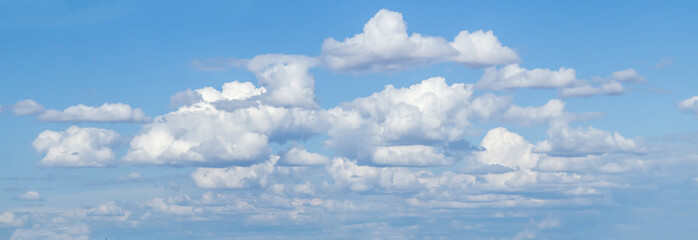 White cloud on a sunny day. Nature background.