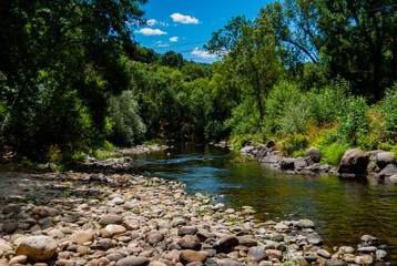 SPECTACULAR RIVER IN EXTREMADURA, SPAIN.