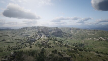 view of the mountains