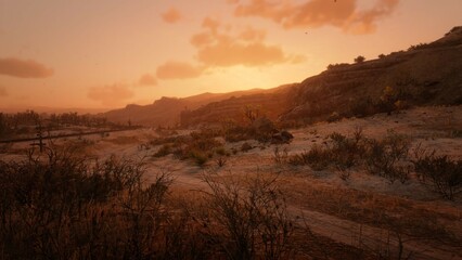 sunrise in the mountains