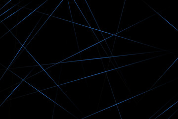 Abstract black with blue lines, triangles background modern design. Vector illustration EPS 10.