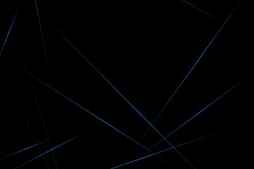 Abstract black with blue lines, triangles background modern design. Vector illustration EPS 10.