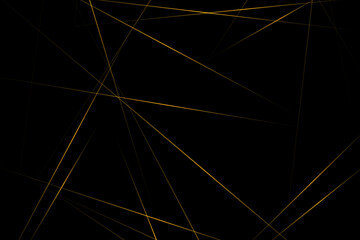 Fototapeta premium Abstract black with gold lines, triangles background modern design. Vector illustration EPS 10.