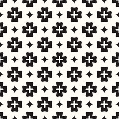 Vector Geometric Abstract Seamless Monochrome Pattern Texture Repeating Background