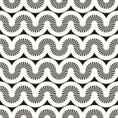 Vector Geometric Abstract Seamless Monochrome Pattern Texture Repeating Background