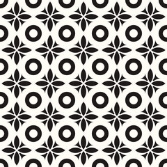 Vector Geometric Abstract Seamless Monochrome Pattern Texture Repeating Background