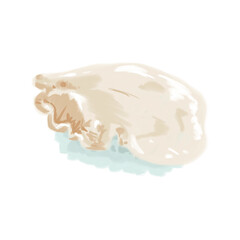 japanese sushi food watercolor paint