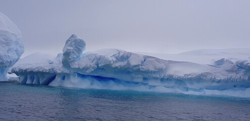 Fototapeta na wymiar iceberg in polar regions - Antarctica 