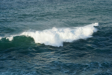 the waves in the sea of ​​​​South Java, tropical Indonesia