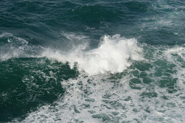 the waves in the sea of ​​​​South Java, tropical Indonesia