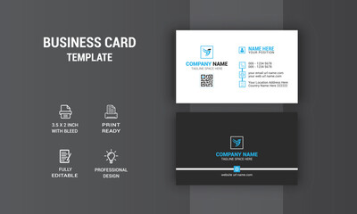 Naklejka na ściany i meble Creative Business Card Design. Card Design. Photos & Vector Standard Template