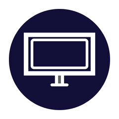 Computer, desktop, display, monitor, screen, tv icon
