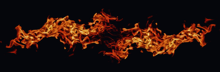 Fiery Flames Dancing in the Dark
