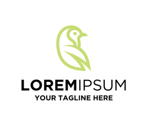 Blue robin logo template, bird logo design, robin logo vector art for business, robin line art