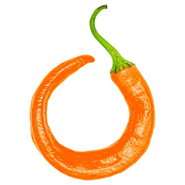 Orange Chili Pepper