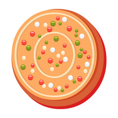 number cookie gingerbread illustration