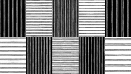 black white seamless stripe background patterns - obrazy, fototapety, plakaty