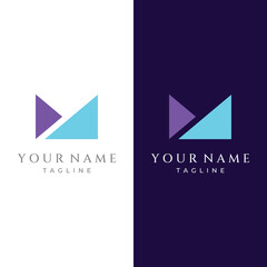 Abstract initial template logo minimalist letter M element.Symbol of modern, elegant, unique and luxurious geometry.Design for corporate business identity.