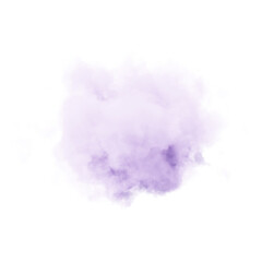 Naklejka premium Purple cloud on white background. 3d rendering. 