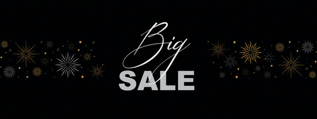 big sale sign on white background