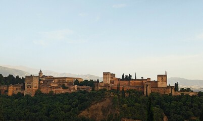 Fototapeta na wymiar Vistas de la Alhambra des de el mirador de san Nicolás