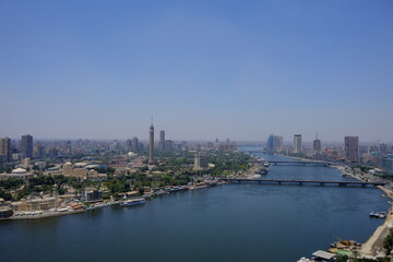 Fototapeta na wymiar Luftaufnahme Kairo Ausblick Stadt