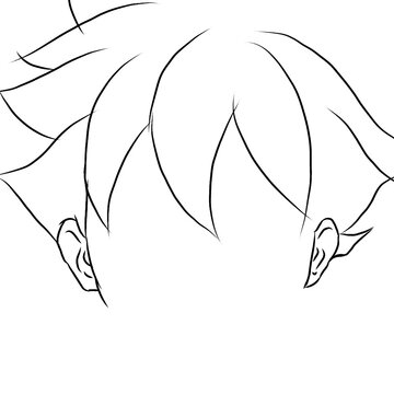 Anime hair pencil style Boruto Anime Hair
