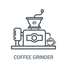 Coffee Grinder icon. Line style. Can be used for web and mobile.