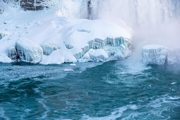 Niagara Waterfall in Canada in Winter