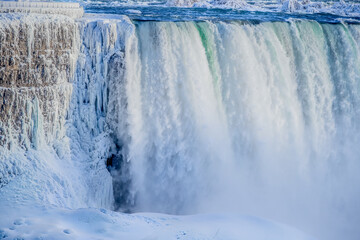 Niagara Waterfall in Canada in Winter