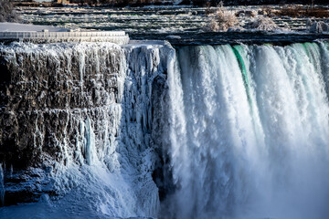 Niagara Waterfall in Canada in Winter