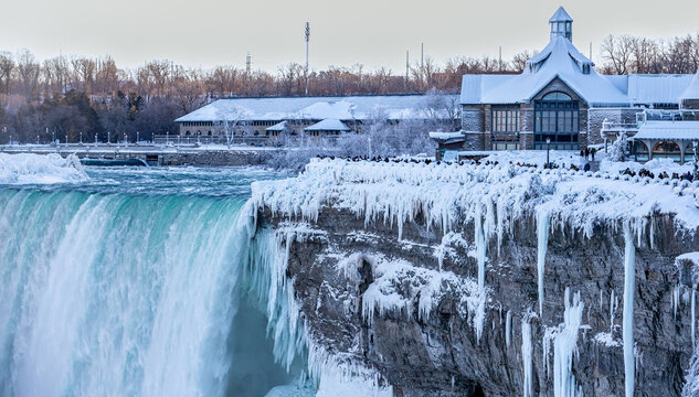 Niagara Waterfall in Canada in Winter - Powered by Adobe