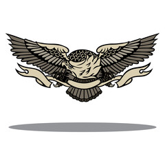 Fototapeta na wymiar Eagle symbol vector illustration, suitable for icons, logos, stickers