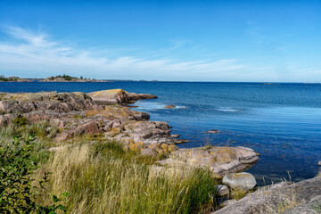 Naklejka premium A beautiful view of the S.t Anna archipelago in the Baltic sea