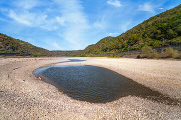 Rhein bei St.Goarshausen, Niedrigwasser